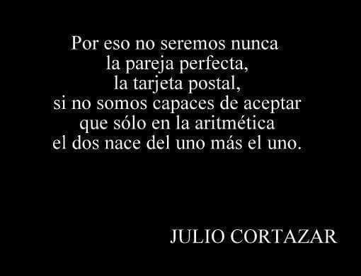 ni somos Por eso no seremos nunca la pareja perfecta Julio Cortázar