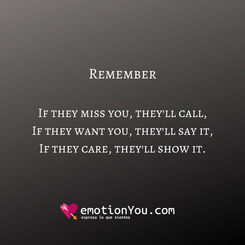 Remember Remember care | miss | remember