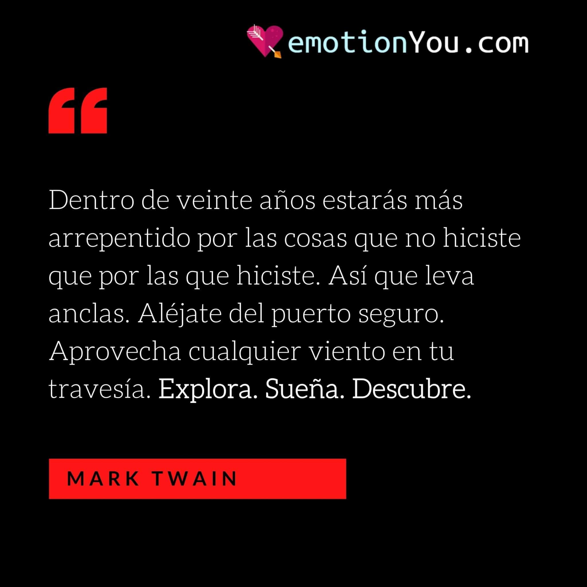dentro de veinte anos Mark Twain Instagram Publicacion scaled Dentro de veinte años atreverse | mark twain | soñar