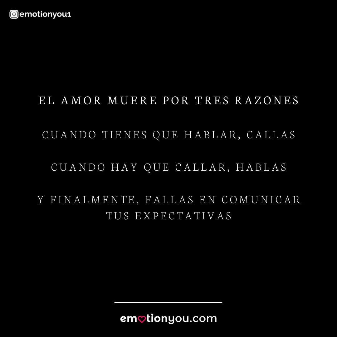 el amor muere por tres razones El amor muere por tres razones amor | muerte