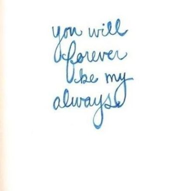 You will forever